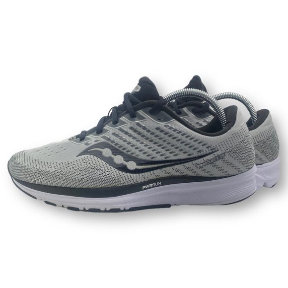Saucony Ride 13- Mens Size 9 wide S20580-40 Gray Black Running Athletic Sneaker - Picture 6 of 9